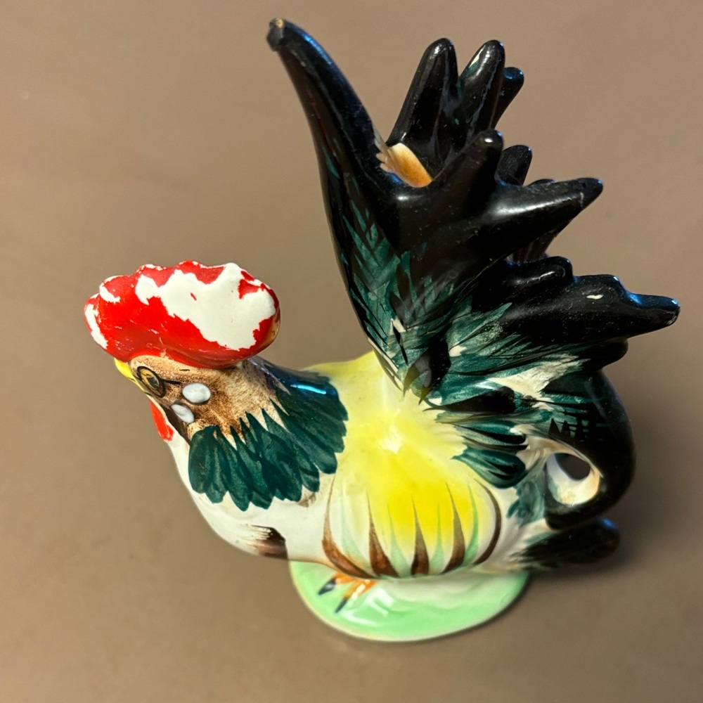 Colorful Rooster Figurine